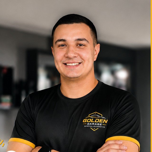 Matheus, fundador da Golden Garage Estética Automotiva